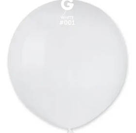 Кулька 19"/48 білий 001  латекс пастель ТМ "Gemar" шт. G19 3102-0688