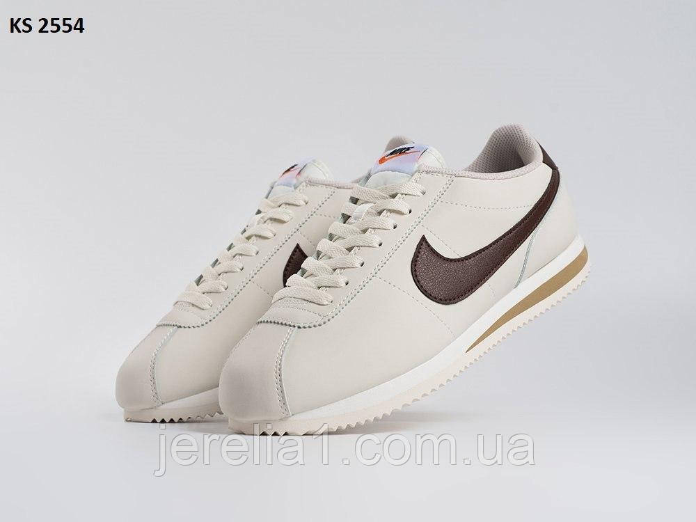 Кросівки Nike Cortez white brown 37-44, фото 1