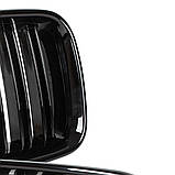 БМВ 3 Е36 91-96 решітки між фарами (нирки) ліва+права комплект ЧОРНА ГЛЯНЦЕВА ДВ., фото 8