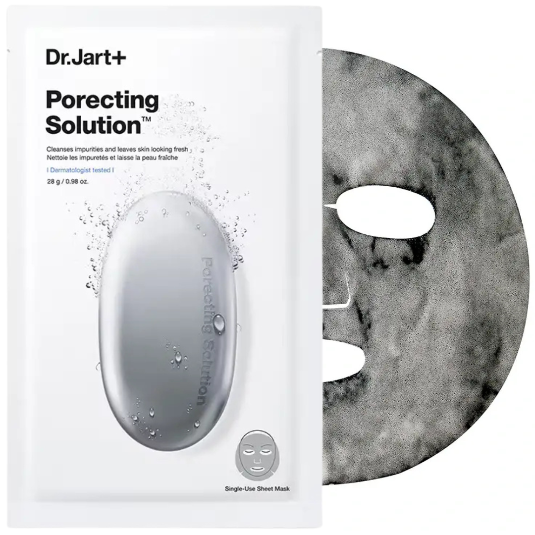 Бульбашкова тканинна маска для чістої та матової шкіри Dr. Jart + Dermask™ Porecting Solution Face Mask 28 г, фото 1