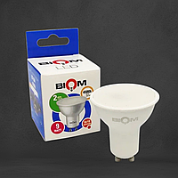 Точкова світлодіодна Лампа BIOM MR16 9W цоколь GU10 4500K нейтральний білий