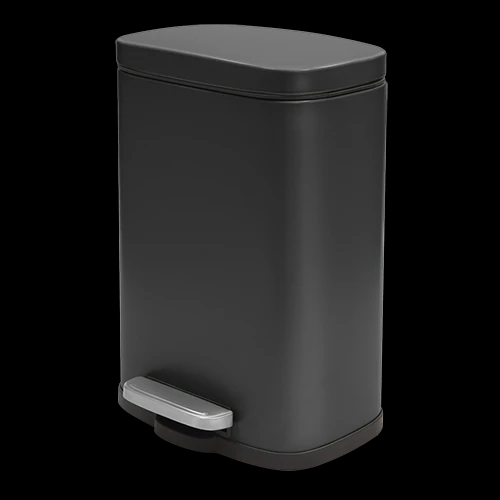 Відро для сміття з педаллю Spirella AKIRA чорне 5л (10.19834), фото 1