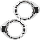 Ford Focus III 10-14 рама галогенка ХРОМ ліва + права 2 шт. НАБІР, фото 9