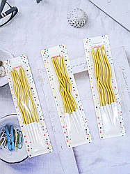 Свічка в торт Спіраль 15.5 см 6 штук