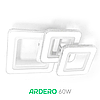 Люстра VIVID 60W AL6163 ARD біла Ardero 5000К 5150Лм світлодіодна без пульта 410х290х165мм три квадрати, фото 4