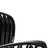 BMW 7 G11 G12 2015- решітки між фарами (нирки) ліва+права комплект ЧОРНА ГЛЯНЦЕВА ПОДВІЙНА РЕШКА, фото 9