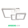 Люстра VIVID 60W AL6163 ARD біла Ardero 5000К 5150Лм світлодіодна без пульта 410х290х165мм три квадрати, фото 6