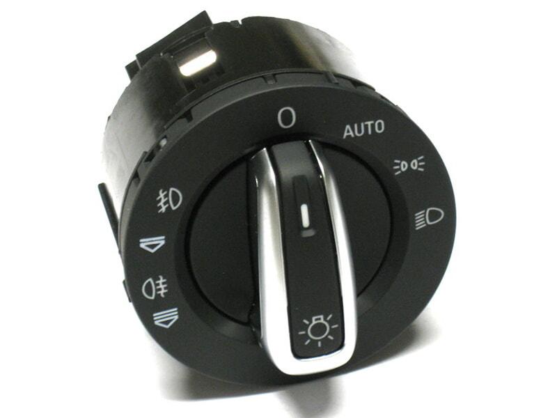 Audi A6 04-08 вимикач світла ХРОМ, фото 1