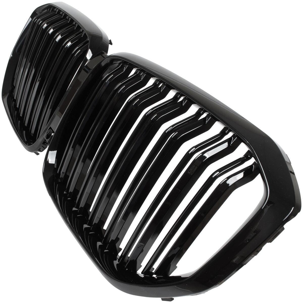 BMW X5 G05 2019- решітка між фарами (ноздрі) ЧОРНА ГЛЯНЦЕВА ДВ.  арт DA-35203, фото 1