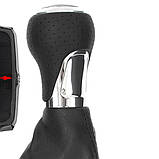 Audi A4 B8 07-15 ЧОРНИЙ + ХРОМ РУЧКА ПЕРЕКЛЮЧАННЯ ПЕРЕДАЧ 6 ШВИДКІВ + ЧОРНІ ГЕТИ, фото 4