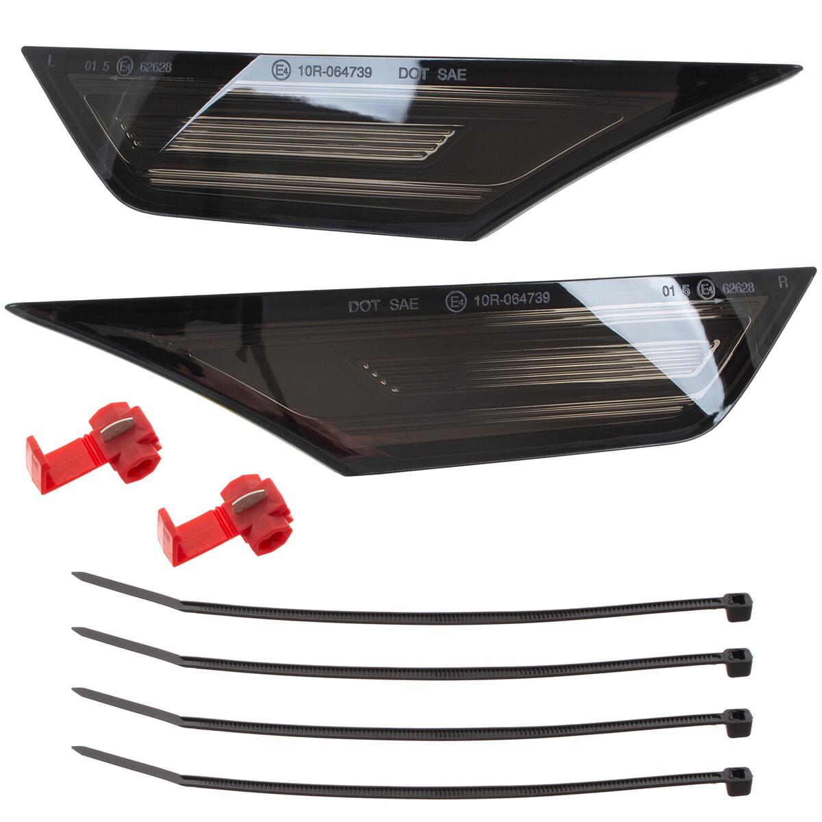 Honda Civic X 16-22 Покажчик боковий (габаритний) LED SMOKED DYNAMIC 2 шт. НАБІР