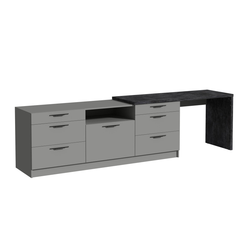 Тумба TV Rosso ДСП 3000х600х804 мм із шухлядами (Luxe Studio TM)