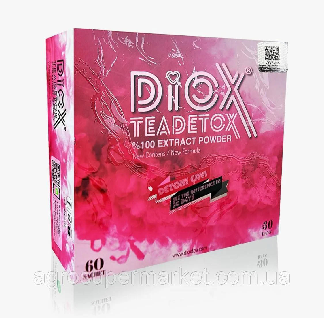 Diox Tea Detox: чай для схуднення та зниження апетиту. Оригинал. Турция