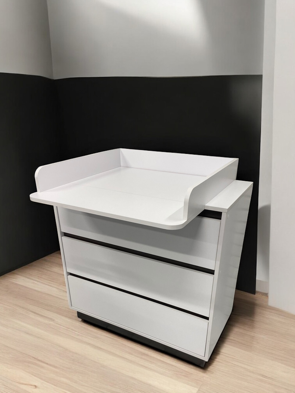 Сповивальний комод Baby Comfort FLY білий + венге, зі знімним пеленатором
