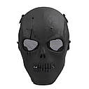 Маска-шолом у формі черепа чорна — захисна маска для страйкболу, їзди на мотоциклі, косплею, Гелловіну та тематичних заходів із, фото 2