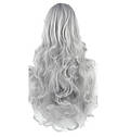 Довгі попелясті хвилясті перуки RESTEQ 80 см — високоякісне синтетичне волосся для косплею, аніме та фотосесій, фото 2