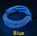 Світлодіодна стрічка RESTEQ у вигляді гнучкого дроту довжиною 5м — LED неонове світло з контролером, декоративне підсвічування для, фото 2