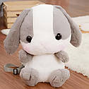 Дизайнерський плюшевий рюкзак для дівчинки RESTEQ у вигляді японського кролика, м'який портфель 50 см, фото 2