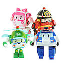 Набір фігурок Робокар Полі. Машинки-трансформери Робокар Полі 4 шт. Ігрові фігурки Robocar Poli, фото 2