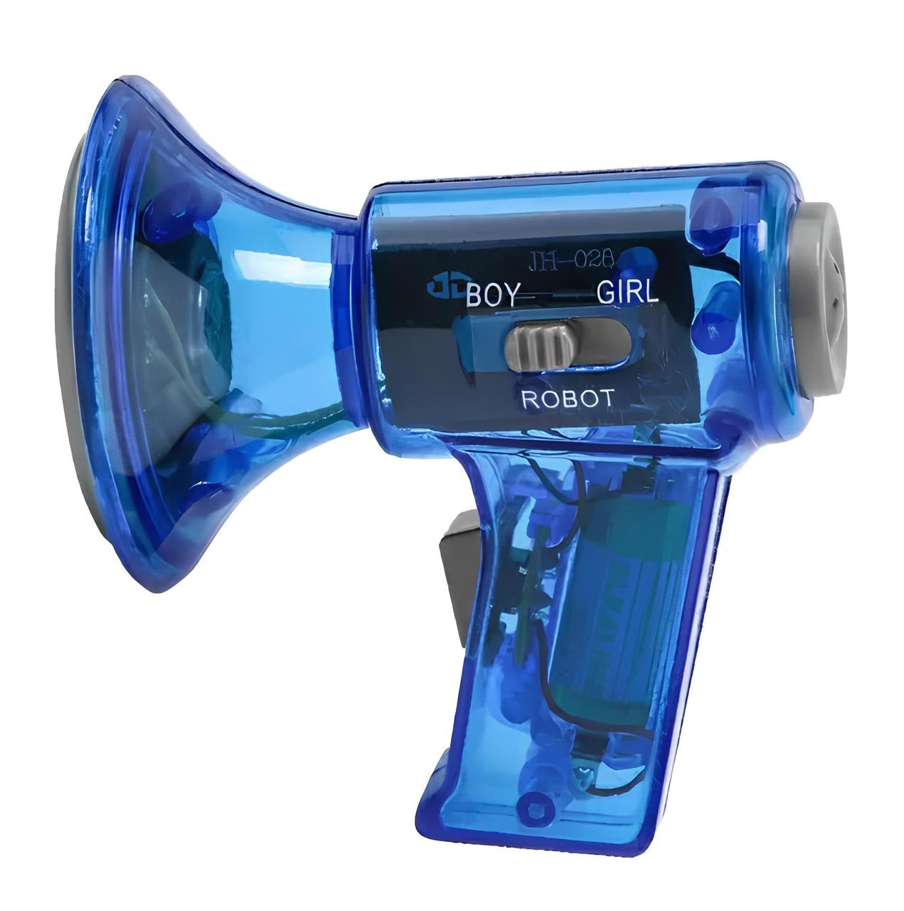 Іграшковий рупор зі зміною голосу, рупор для дітей з режимами чоловічий, жіночий та голос робота, фото 1