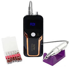 Фрезер для манікюру на акумуляторі Nail Drill SG-703 35.000 об/хв. Портативний фрезер для нігтів