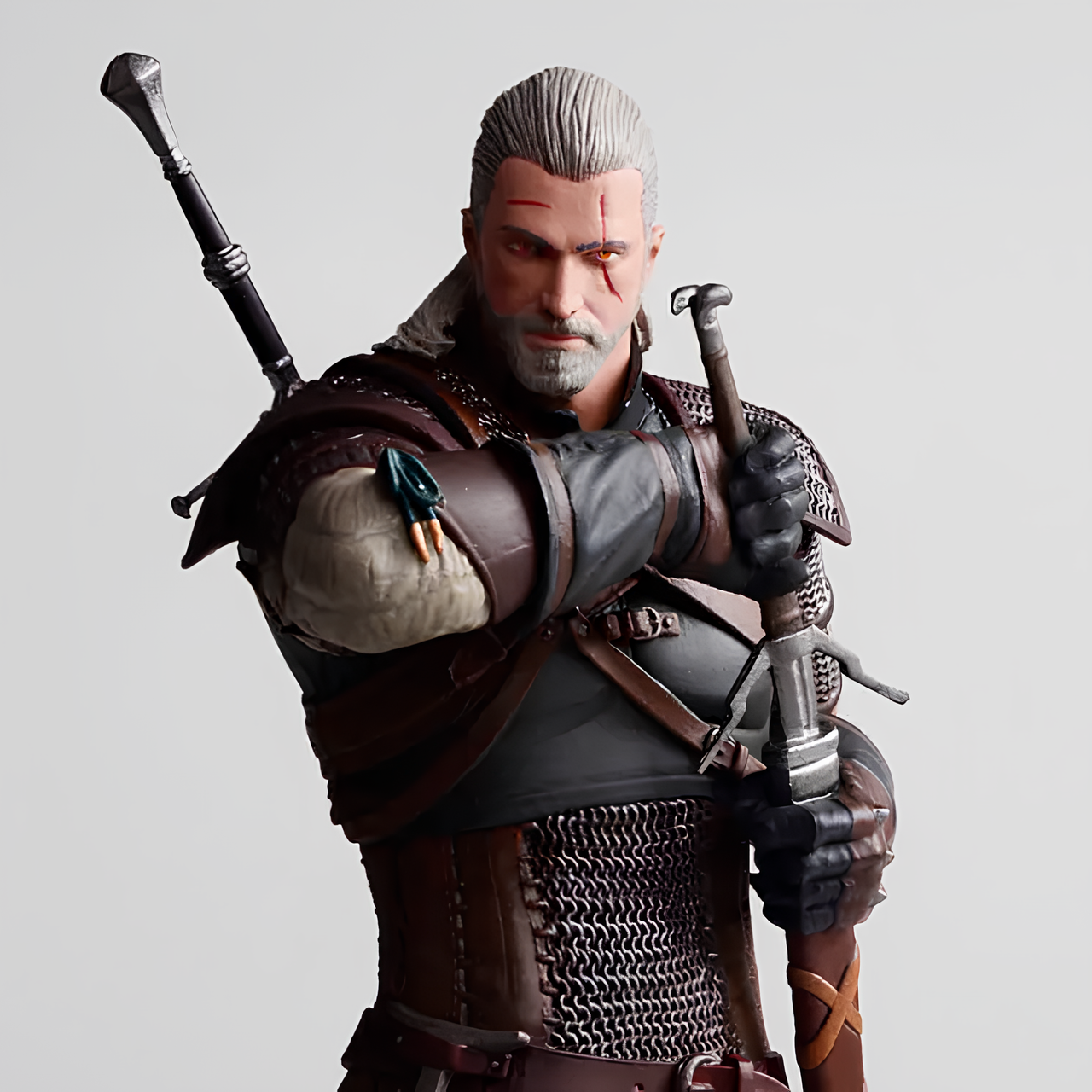 Фігурка Witcher 3, статуетка Геральт із Рівії, іграшка Geralt The Witcher Відьмак, 25 см, у коробці