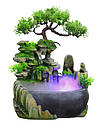 Настільний водоспад Бонсай Фен Шуй RESTEQ з підсвічуванням та парогенератором для дому релаксу та інтер'єру, фото 2