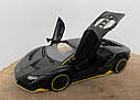 Модель автомобіля Lamborghini LP770 1:32. Звук+горять фари. Металеві ламборджини. Інерційна машинка, фото 8