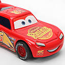 Інерційна машинка Молнія МакКвін з м/ф «Тачки» RESTEQ — металевий автомобіль Lightning McQueen, 8 см, фото 3