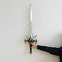 Іграшковий меч короля Артаса 1:1 RESTEQ 100 см. Косплей World of Warcraft, Крижана Скорбота або Фростморн, фото 3