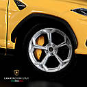 Модель автомобіля Lamborghini Urus Maisto 1:24 — металева колекційна машинка з відкривними дверима та гумовими колесами, фото 4