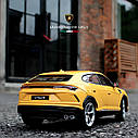 Модель автомобіля Lamborghini Urus Maisto 1:24 — металева колекційна машинка з відкривними дверима та гумовими колесами, фото 5
