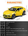 Модель автомобіля Lamborghini Urus Maisto 1:24 — металева колекційна машинка з відкривними дверима та гумовими колесами, фото 6