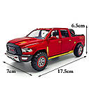 Металева модель Dodge Ram TRX 1:32 — інерційна машинка з фарами та звуком, чорна, фото 2