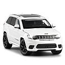 Модель автомобіля Jeep Grand Cheroke. Металева машинка Джип Гранд Черокі 1:32. Горять фари, звук двигуна, фото 4