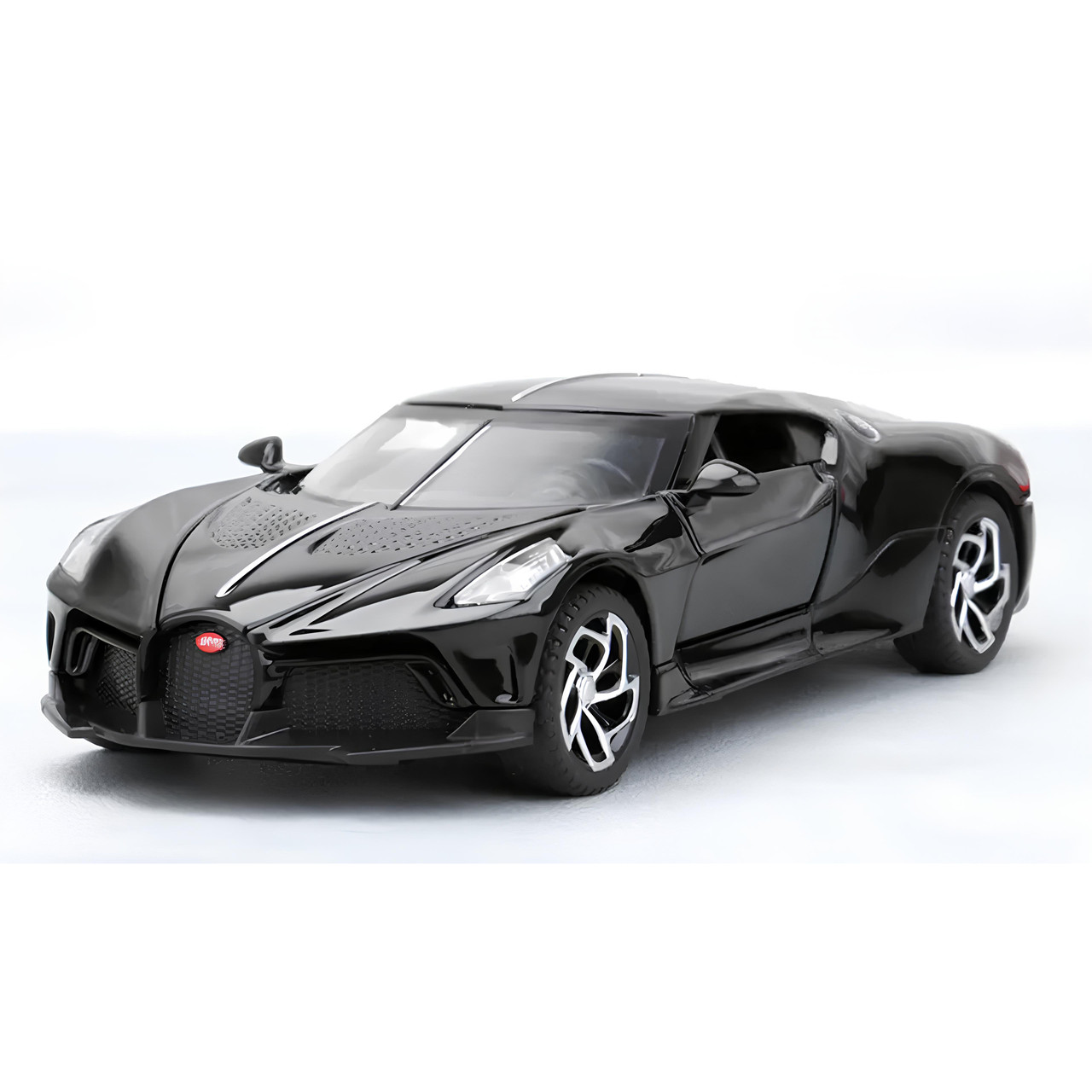 Модель машини Bugatti La Voiture Noire 1:32 — інерційна металева колекційна іграшка зі звуком і підсвіткою, фото 1