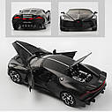 Модель автомобіля Bugatti La Voiture Noire. Металева інерційна машинка Бугатті 1:32, фото 3