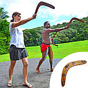 Дерев'яний бумеранг. Бумеранг із липи. Бумеранг розписний. Wooden boomerang, фото 8