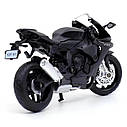 Модель мотоцикла Yamaha YZF-R1 масштаб: 1:18. Іграшковий мотоцикл Ямаха Р1 чорний, фото 6