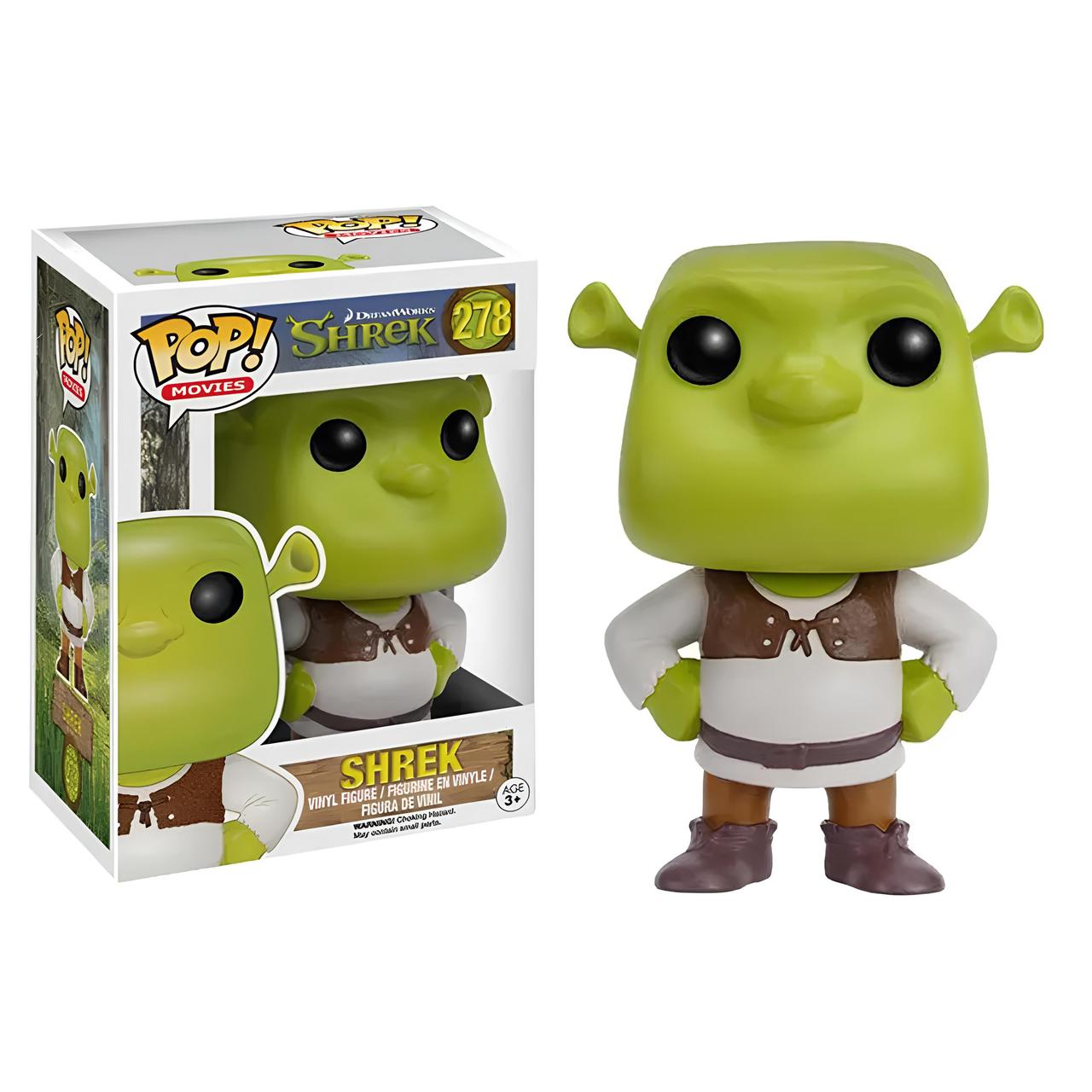 Фігурка Funko POP Shrek №278 — колекційна вінілова статуетка Шрек у фірмовій коробці для шанувальників мультфільму, фото 1