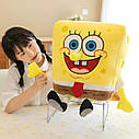 М’яка іграшка Губка Боб RESTEQ — плюшева іграшка Sponge Bob Square Pants, 55 см, фото 5