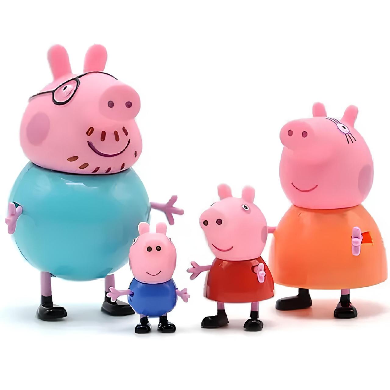 Набір фігурок Свинка Пеппа RESTEQ, іграшки Peppa Pig, фігурки Свинка Пеппа і сім'я, ігрові фігурки для дітей, фото 1