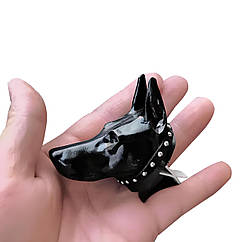 Ароматизатор для автомобіля Доберман RESTEQ чорний — стильний освіжувач повітря та декоративний елемент для салону авто