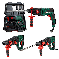 Перфоратор прямой электрический строительный Parkside PBH 1050 C3 ударная дрель + кейс (900 Вт, 5200 об/мин)