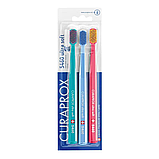 Набір зубних щіток Curaprox CS 5460/3 Ultra Soft (3 шт.) + ополіскувач ELMEX Sensitive Original + паста Zendium Fresh+White, фото 3