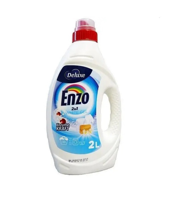 Гель для праня Deluxe Enzo 2 в1 White 2 л 50 прань