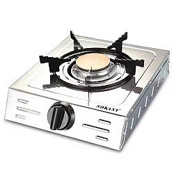 Газова плита на 1 конфорку, 2200 Вт, SK-07023 / Одноконфорочна плита / Настільна плита для кемпінгу