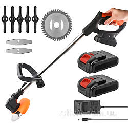 Акумуляторна газонокосарка з ножами + 2 акумулятори 48В, Husqvarna / Акумуляторний триммер для трави