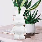 Набір для творчості «КРОЛИК» 23см з фарбами, 3 кольори / Набір для розфарбовування / Набір для розмальовки фігурок, фото 7