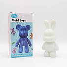 Набір для творчості «КРОЛИК» 23см з фарбами, 3 кольори / Набір для розфарбовування / Набір для розмальовки фігурок, фото 9